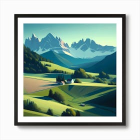 Landscape Painting 94 Art Print