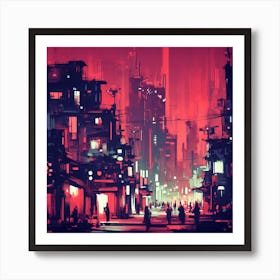 Futuristic City 2 Art Print