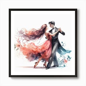 Ballroom dance 1 Art Print