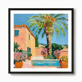 House By The Pool Art Print