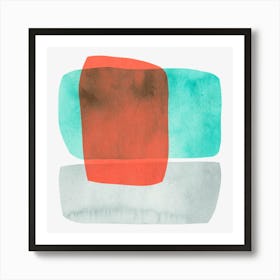 Colorful abstract shapes 25 Art Print