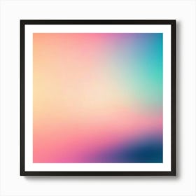 Retro Gradients Colors Grainy Texture Background Abstract Modern Vintage Faded Pastel Lay (3) Art Print