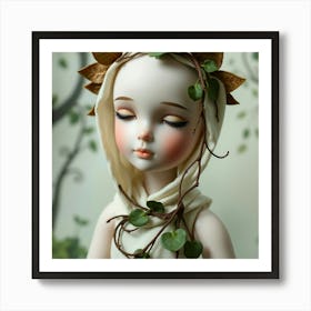 Flux Schnell A Serene Porcelain Doll With Intricate Facial Fea 0 Poster