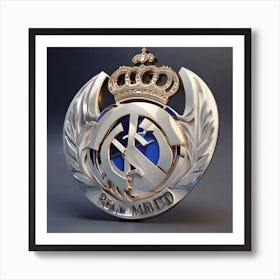 Real Madrid Crest Art Print