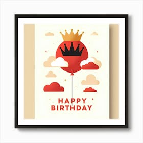 Happy Birthday Card Art Print