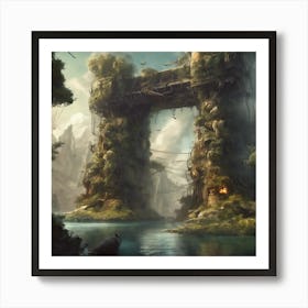 Fantasy Castle 42 Art Print