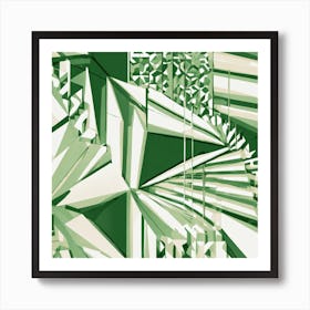 Abstract Green Art Print