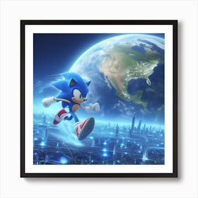 Sonic The Hedgehog 50 Art Print