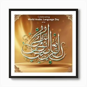 World Arabic Language Day Art Print