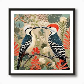 Bird In Nature Woodpecker 3 Art Print