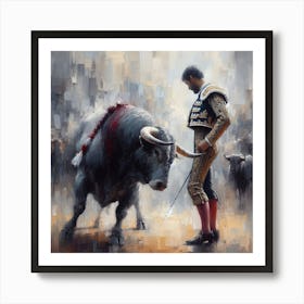 The Bull Fighter Art Print