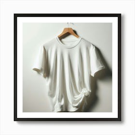 A Simple Yet Versatile Staple for Your Wardrobe: The Perfect White T-Shirt Art Print