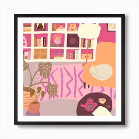 Barbie's Reading Nook 1 Art Print