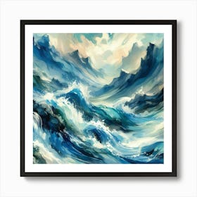 Ocean Waves 11 Art Print