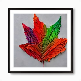 Paper Leaf Art Art Print