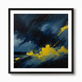 Abstract Thunderstorm Art Print