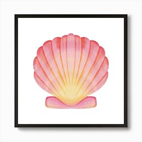 Pink Seashell 1 Art Print