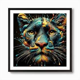 Lion Painting 1 Art Print