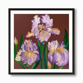 Purple Iris Art Print