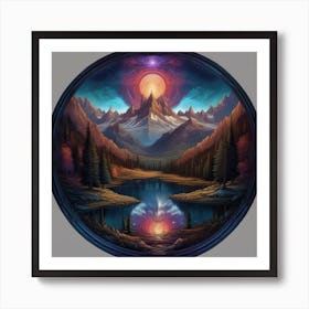 Mountain In The Sky Art Print