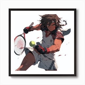 Tennis Player Art Print