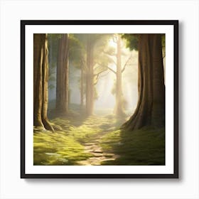 Forest Path Art Print
