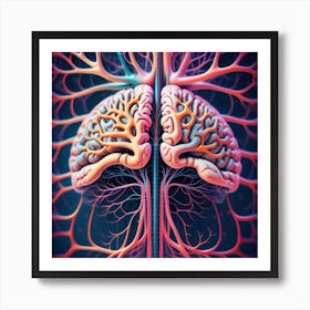 Brain And Spinal Cord 23 Art Print