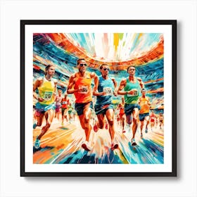 Olympic Runners Art Print