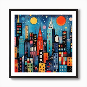 New York City Skyline Art Print