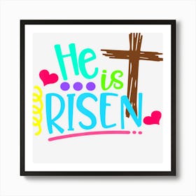 Matthew 286 He Is Risen Scripture Easter Art Print