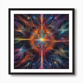 Psychedelic Star Art Print