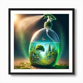 Spray Bottle Filled With Life 2 Art Print