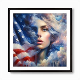 American Flag Art Print