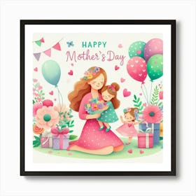 Mother's Day Gift Idea Children Art Print