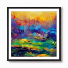 Abstract Landscape Painting Art Print