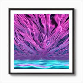 Psychedelic Seascape Poster