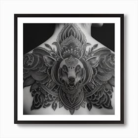 Wolf Tattoo Art Print
