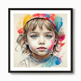 Child'S Face Art Print