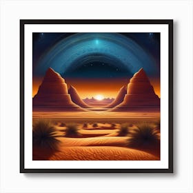 Desert Landscape 72 Art Print