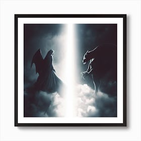 Angel And Demon Art Print