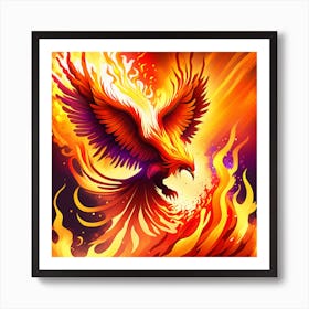 Fantasy Art: Mystical Phoenix Art Print