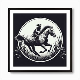 Horse Rider Art Print