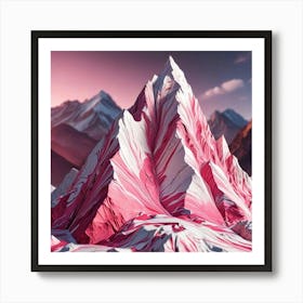 Pink Mountain 1 Art Print