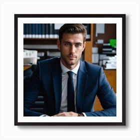 Man In A Suit Art Print