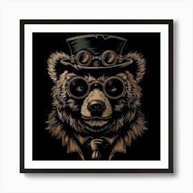 Steampunk Bear 41 Art Print