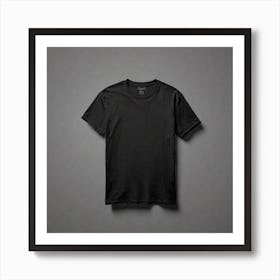 Black T - Shirt 37 Art Print