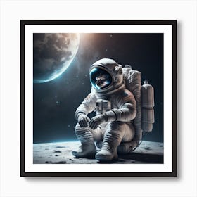 Sad Moon Art Print