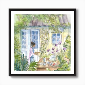 Plantation Square Art Print