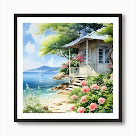 House By The Sea Art Print