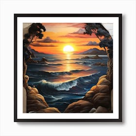 sunset Art Print